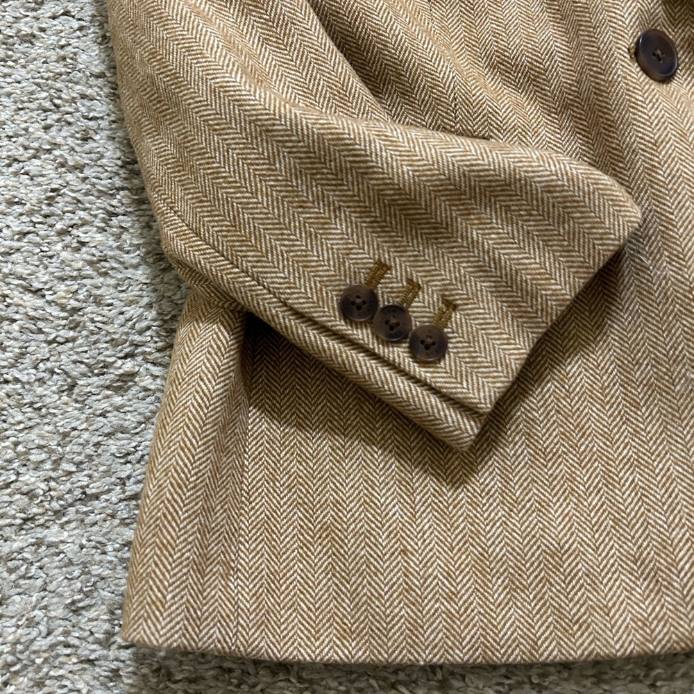 J.Crew Women’s 8P Herringbone Wool Blend Holland Blazer Office Career Academia - Picture 5 of 11
